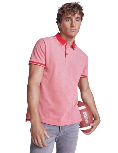 Polo de verano para hombre. Color rojo.