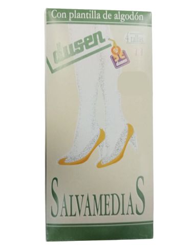 Salvapies para mujer con puntera y talón. Detalle frontal.