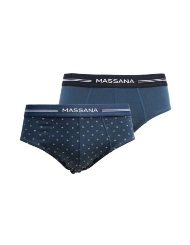 Pack de dos slips cerrados. Detalle frontal.
