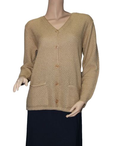 Chaqueta de verano para señora. Color camel.