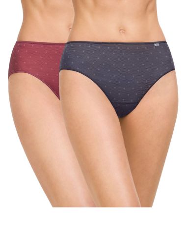 Pack de dos braguitas. Detalle frontal. Color azul.