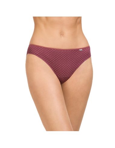 Braguita bikini en pack de dos. Color granate.