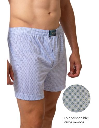 Calzoncillo bóxer para hombre. Detalle frontal.