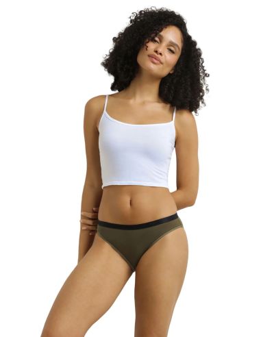Packs 3 bragas algodón eco-responsable de mujer. Blanco y negro