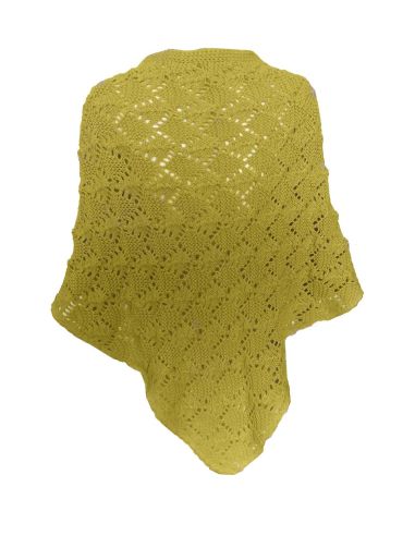 Toquilla de tricot para mujer. Detalle dorsal.