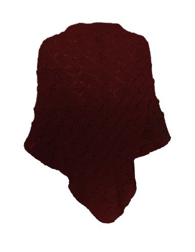 Toquilla de tricot para mujer. Detalle dorsal.