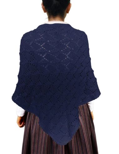 Toquilla de tricot para mujer. Detalle dorsal.