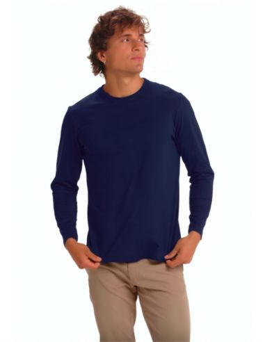 Camiseta exterior de manga larga. Color marino.