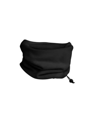 Braga de cuello o gorro polar modelo Nukka. Color negro.