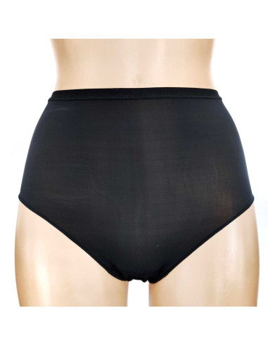 Braga alta microfibra silk. Color negro