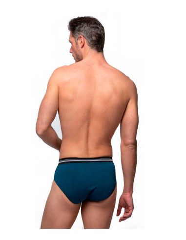 Slip cerrado de hombre con cintura extra suave. Delantero. Color Blanco