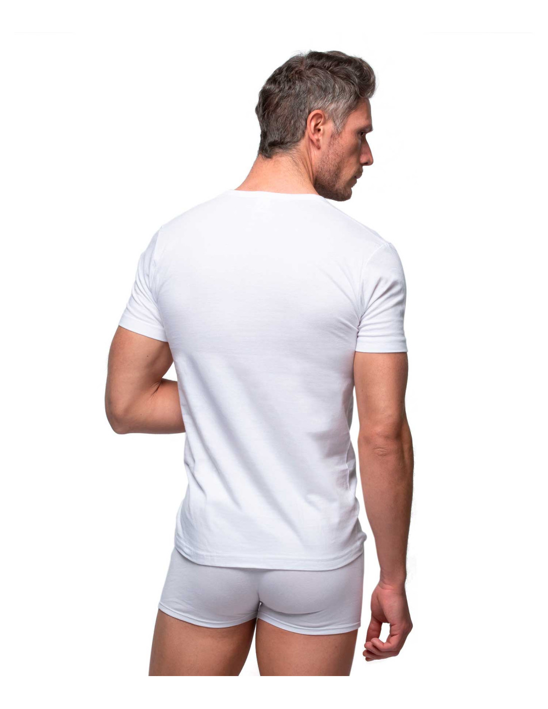 La Camiseta interior hombre manga larga y cuello de pico Fabio 8214 venta  online comprar al mejor precio