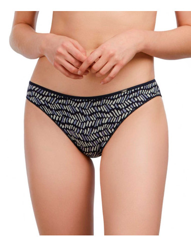 Braga bikini estampada marino poliéster