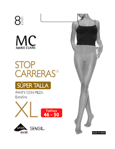 Panty extrafino 8 dens stop carreras