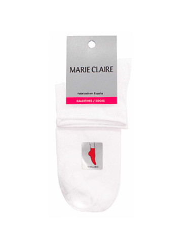 Calcetín mujer tobillero sin goma algodón Marie Claire
