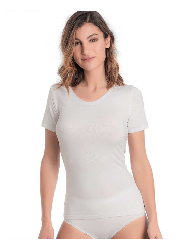 Camiseta interior térmica manga corta de mujer