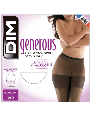 Media panty generosa amplia y elástica