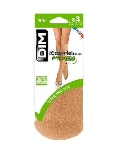 Packs 3 calcetines minimedia de 20 Dens puño amplio