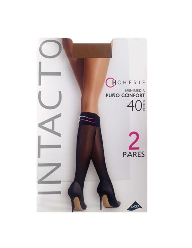 2 pares minimedias de 40 dens puño confort