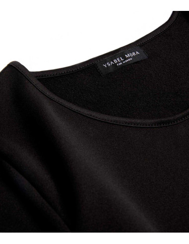 Camiseta interior afelpada manga larga cuello pico – Ysabel Mora