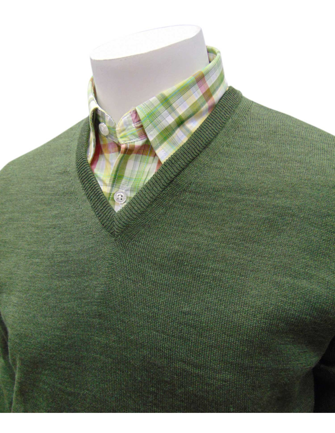 jersey de punto hombre cuello/ pico de joylu/ C&M