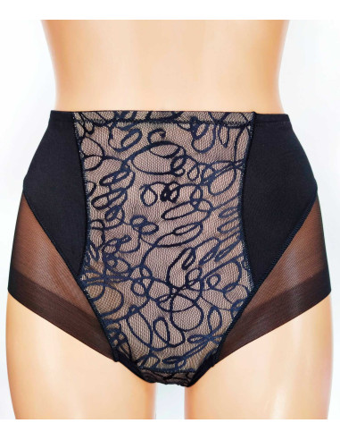 Braga control negra efecto tanga. Frontal