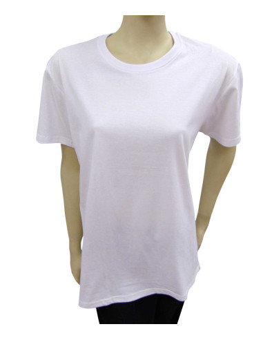 Camiseta blanca manga corta unisex