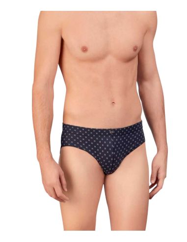 Slip cerrado de algodón elástico para hombre.