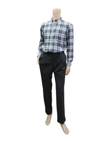 Camisa franela hombre, cuadro azul