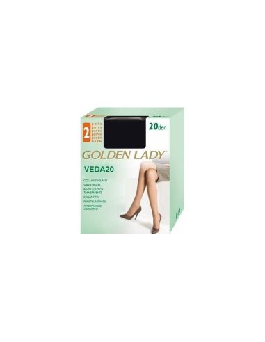 Pack 2 pantys espuma 20 dens, Golden Lady. Color camoscio.