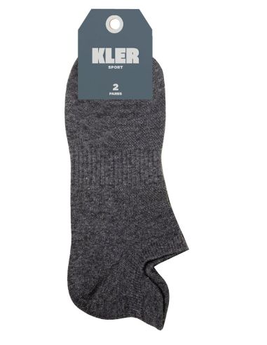 Pack 2 calcetines sport invisibles hombre, Kler