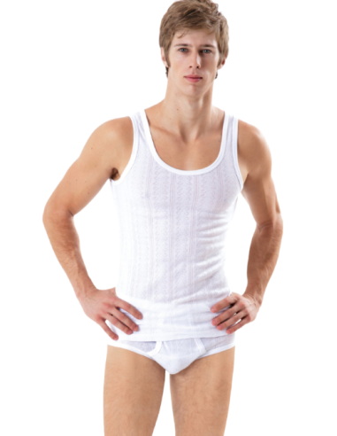 Camiseta tirantes calada hombre, Hot