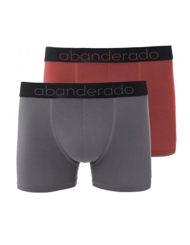 Pack de 2 bóxers cerrados de bambú. Granate