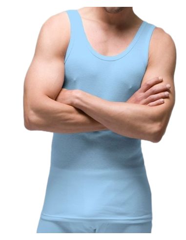 Camiseta tirantes hombre gris o azul
