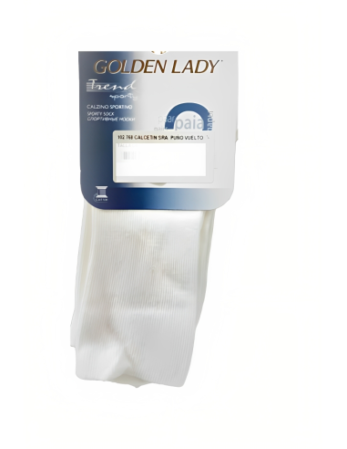 Pack 2 pares calcetines mujer, Golden Lady. Frontal. Tono blanco.