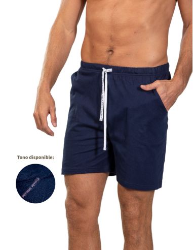 Pantalón corto en punto para hombre