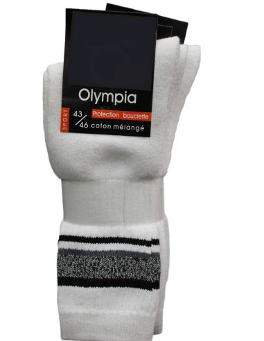 Calcetines deportivos en pack de tres pares. Frontal.