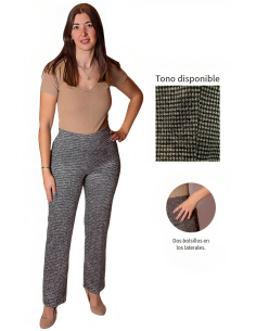 Pantalon senora invierno punto roma estampado C. Castillo
