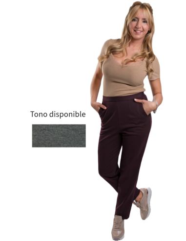 Pantalón señora de vestir con goma