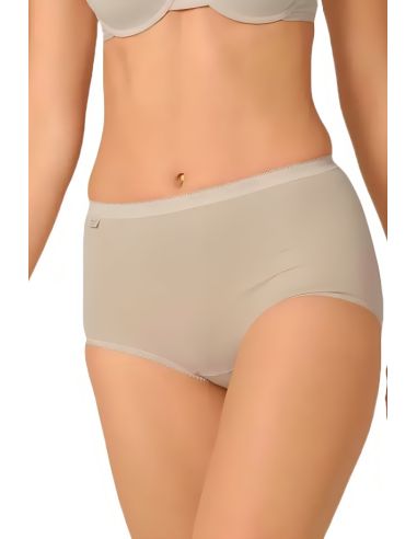 Braga maxi de algodón extra suave en pack de dos unidades.  Tono natural.