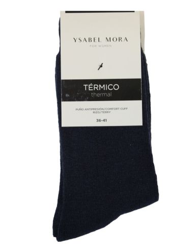 Calcetín termal rizo con puño mujer, Ysabel Mora