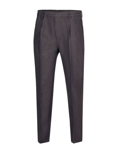 Pantalón clásico de invierno para caballero. Detalle tono marengo.