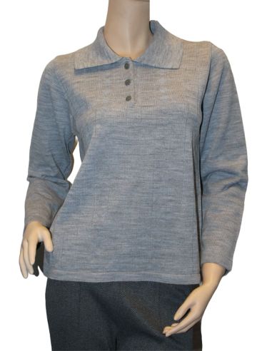 Jersey de punto invierno para mujer. Detalle.