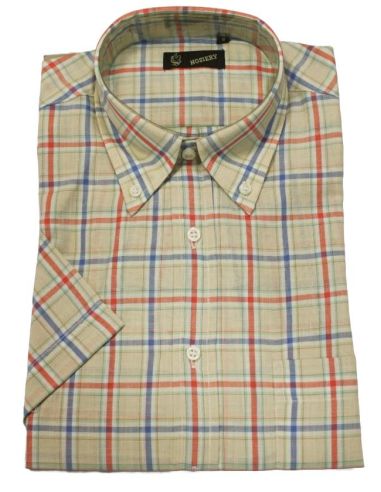 Camisas de verano para hombre. Color mostaza.