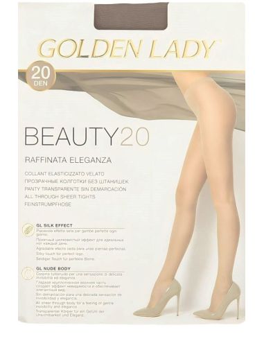 Panty transparente de 20 deniers. Color negro.