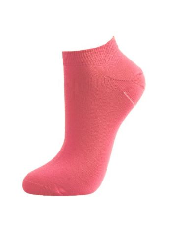 Calcetín deportivo invisible para mujer. Rosa.