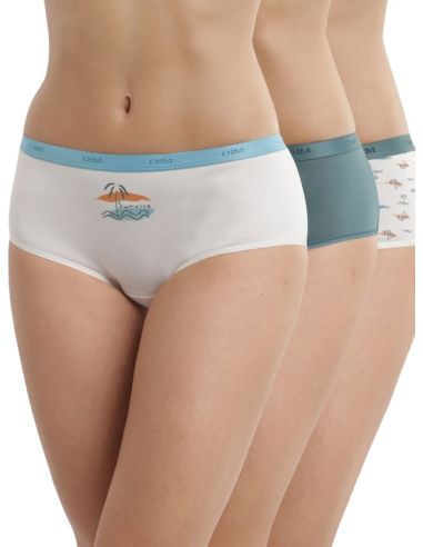 Pack 3 braguitas culotte, varios estampados frontal