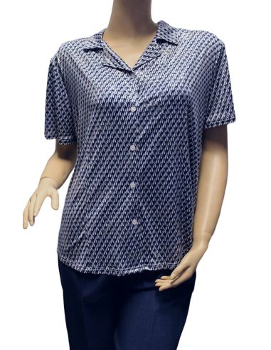 Camisa de verano mujer estampado geométrico