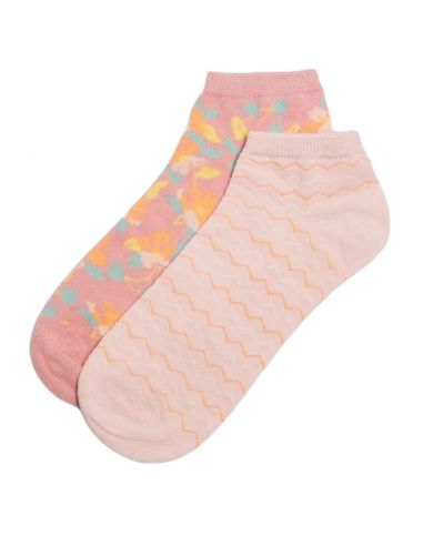 Calcetines invisibles de algodón. Color rosa.