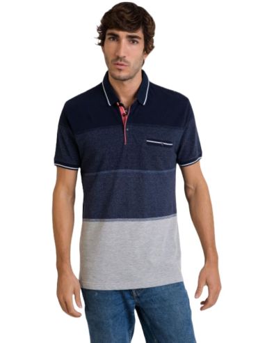 Polo de verano para hombre. Detalle frontal.